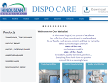 Tablet Screenshot of hindustansurgical.com